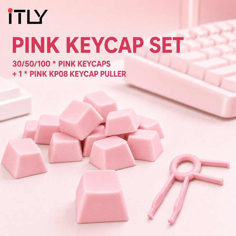 Gaming Keyboard Best - iTLY XDA Profile Keycaps Mechanical Keyboard