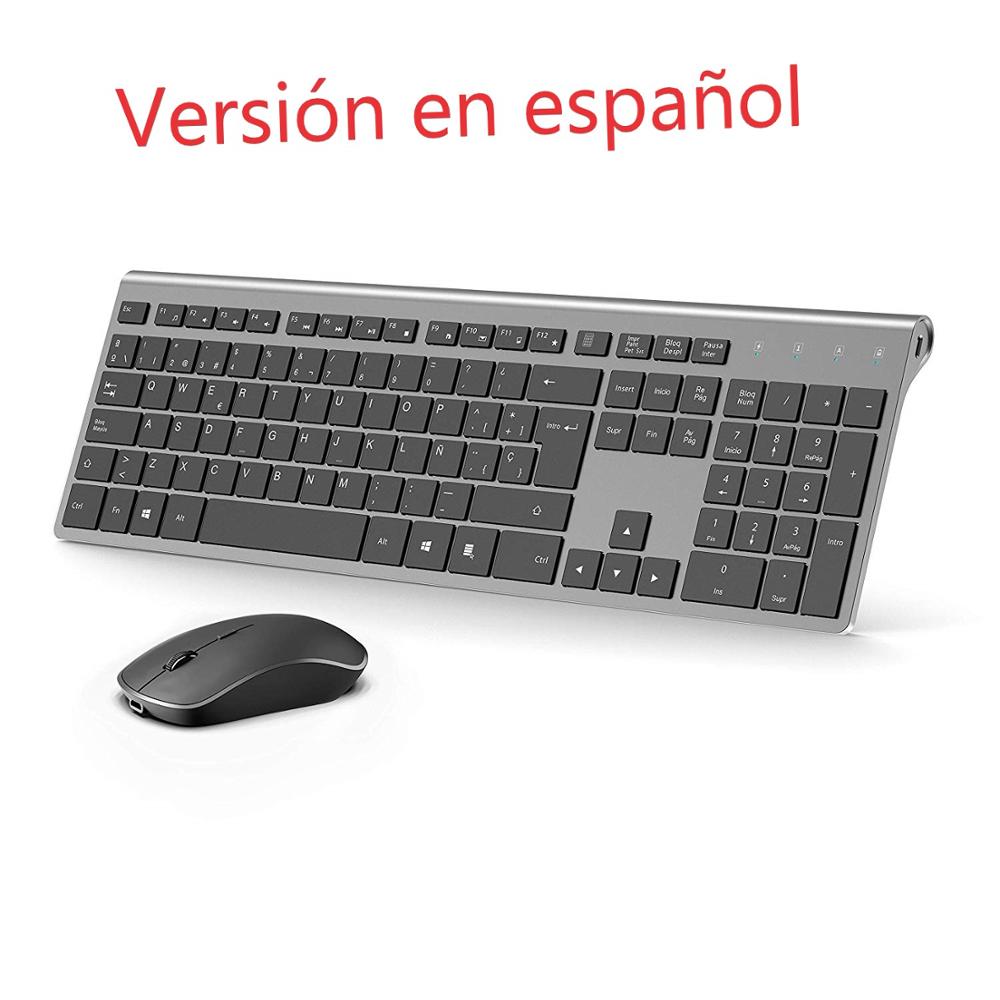 Gaming Keyboard Ergonomics - Wireless Keyboard and Mouse Set Spanish