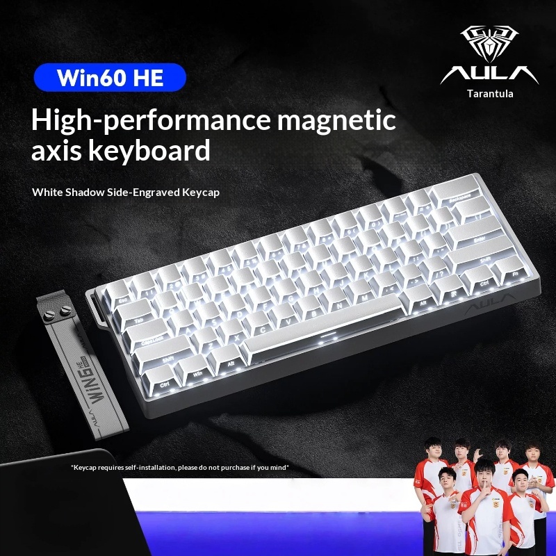 Keyboard Gaming Transparent - Aula Win60 Magnetic Switch Mechanical Keyboard