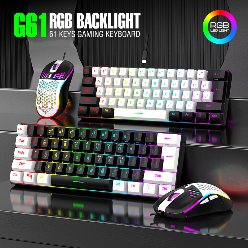 Gaming Keyboard Extension - Keyboard and Mouse Sets 60% RGB
