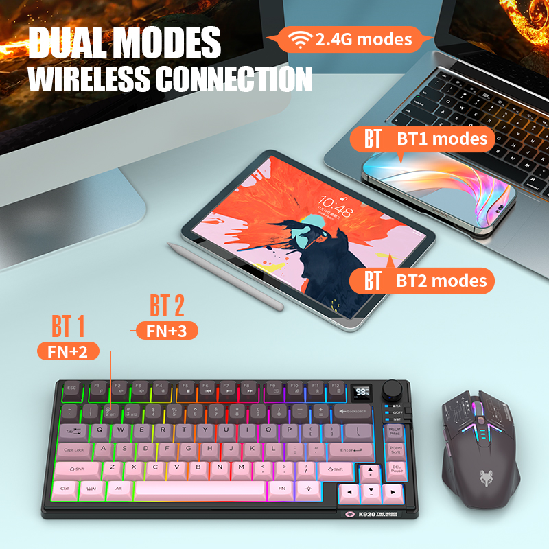 2.4G Dual-Mode Bluetooth Wirel - Gaming Keyboard Extension recension och pris