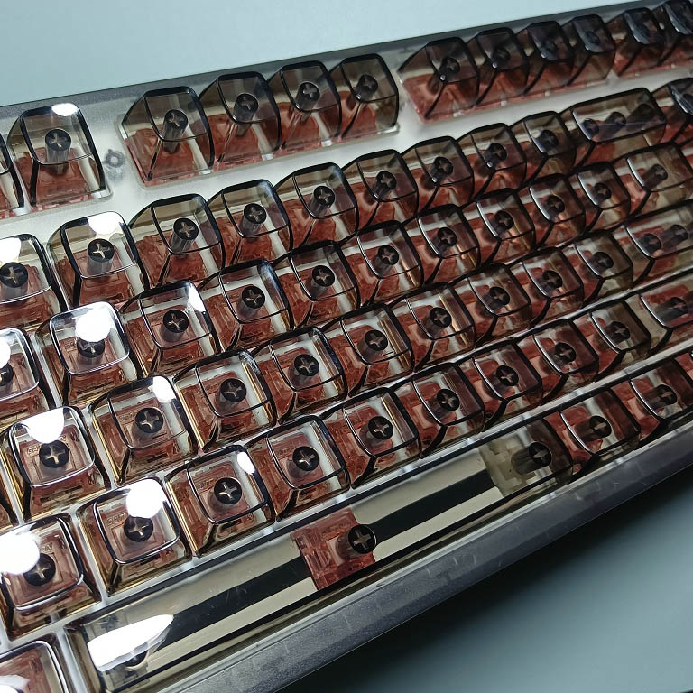 132 Keys Crystal Transparent K - Keyboard Gaming Transparent recension och pris