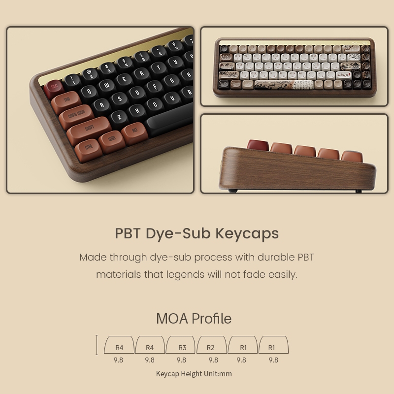 Akko MU01 Wooden Mechanical Ke - Gaming Keyboard Type C recension och pris