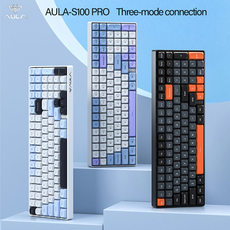 AULA S100Pro Wireless Mechanic - Gaming Keyboard Type C recension och pris