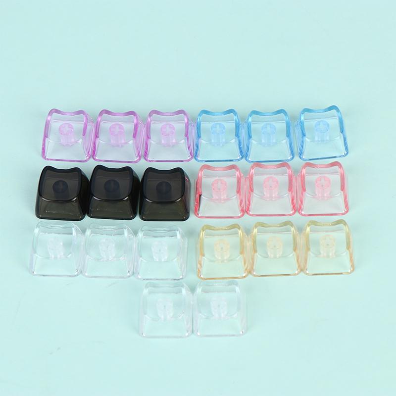 10Pcs Cute Cat Shaped Transpar - Keyboard Gaming Transparent recension och pris