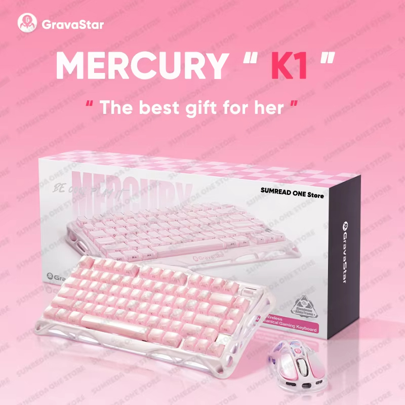 Grava Star Mercury K1 Wireless - Keyboard Gaming Transparent recension och pris