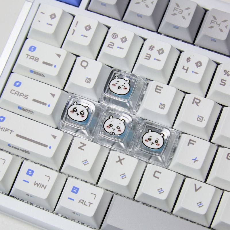 Chiikawa 4 Pcs Handmade Transp - Keyboard Gaming Transparent recension och pris