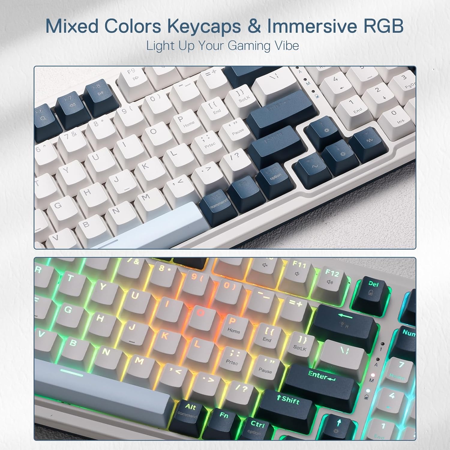 Redragon K686 PRO 98 Keys 3-Mo - Gaming Keyboard No Noise recension och pris