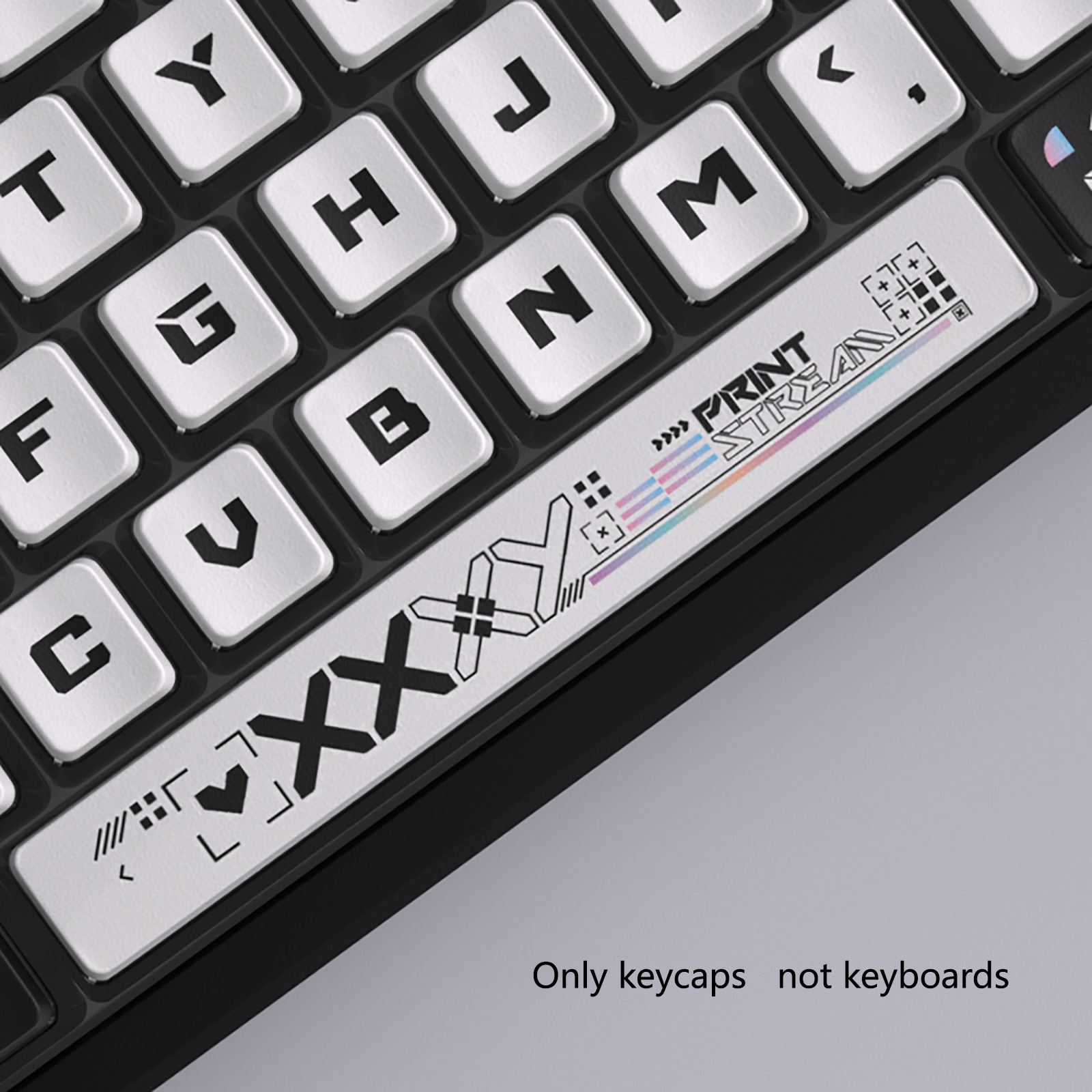 122 Keys Black White Pudding T - Keyboard Gaming Transparent recension och pris