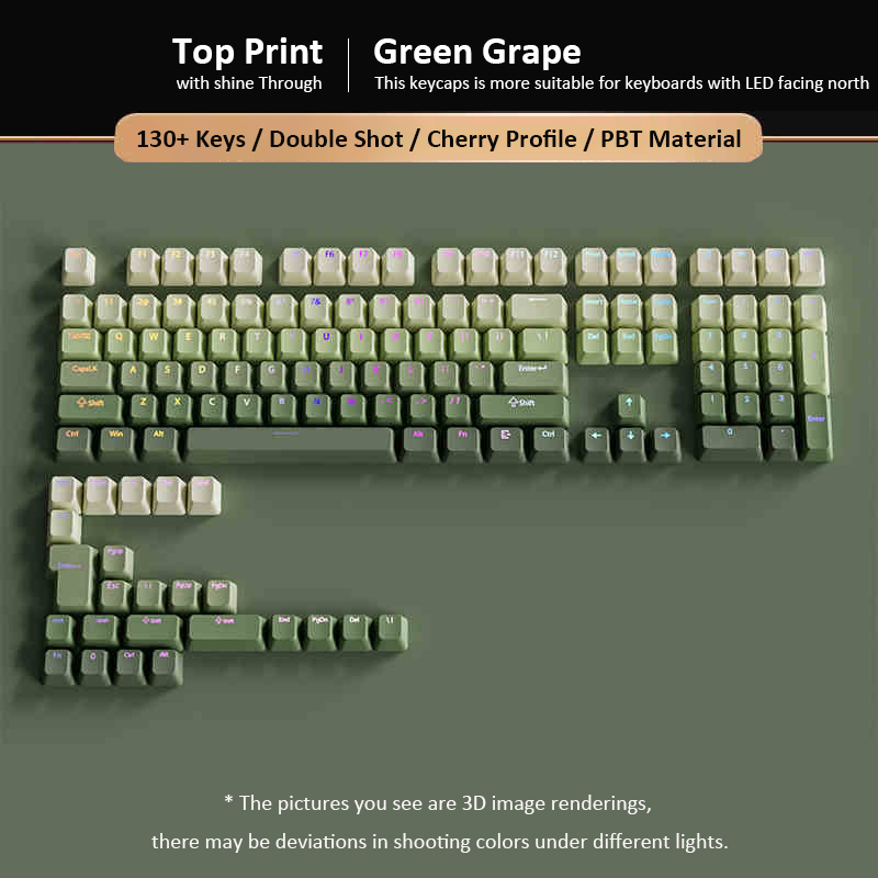 Green Grape Top-lit RGB Backli - Gaming Keyboard Best recension och pris