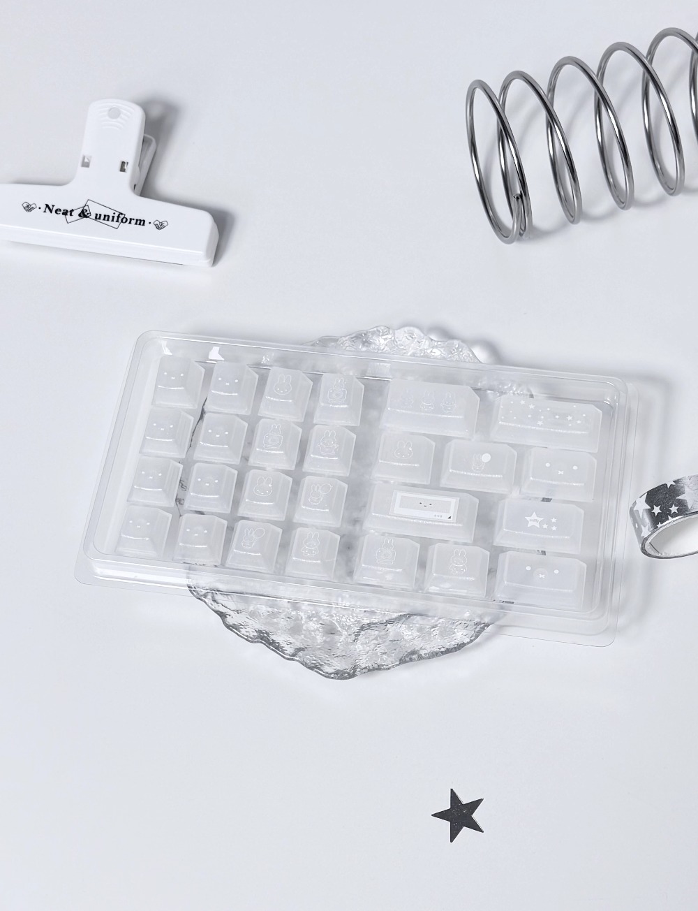 Kawai Miffy Keycaps Transparen - Keyboard Gaming Transparent recension och pris
