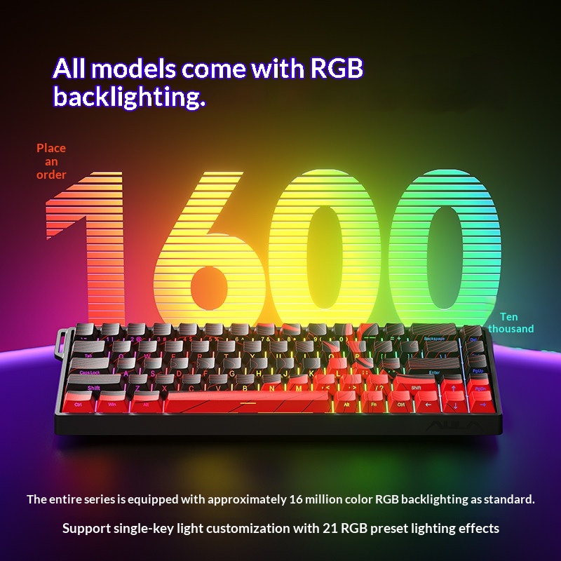 Aula Win60 Magnetic Switch Mec - Keyboard Gaming Transparent recension och pris