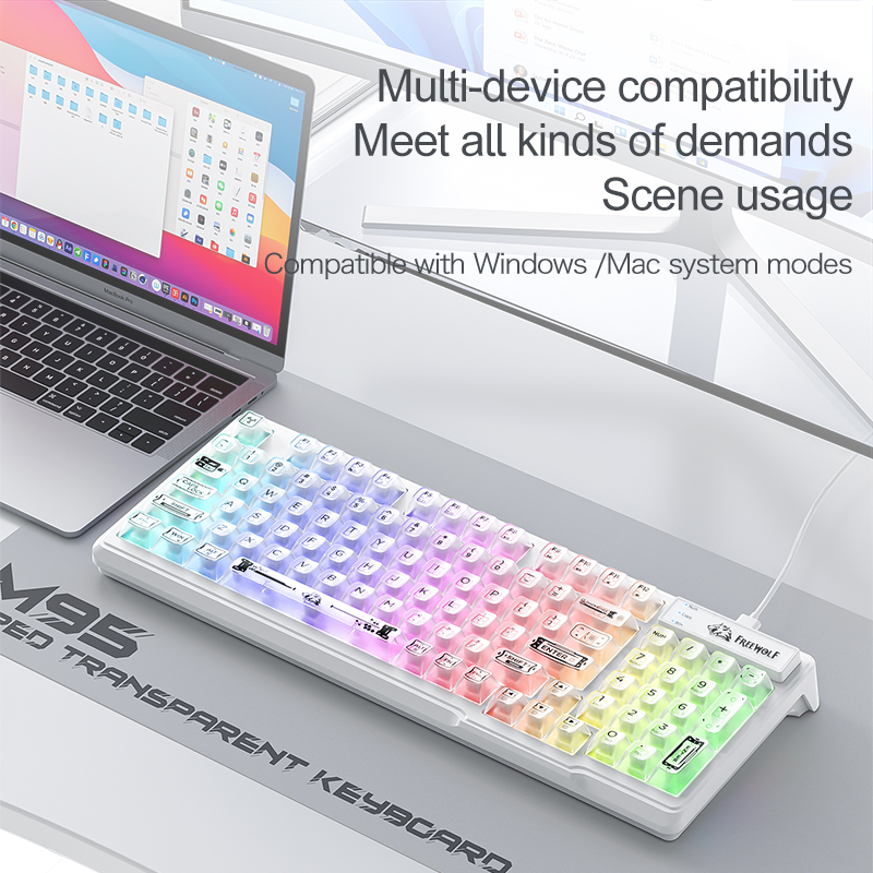Wired RGB Transparent Keyboard - Keyboard Gaming Transparent recension och pris